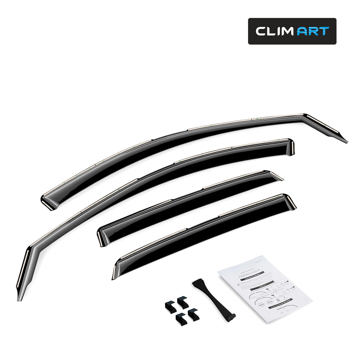CLIM ART Déflecteurs pour/Compatible avec Hyundai Kona 17-23 - Canal 4Pc.