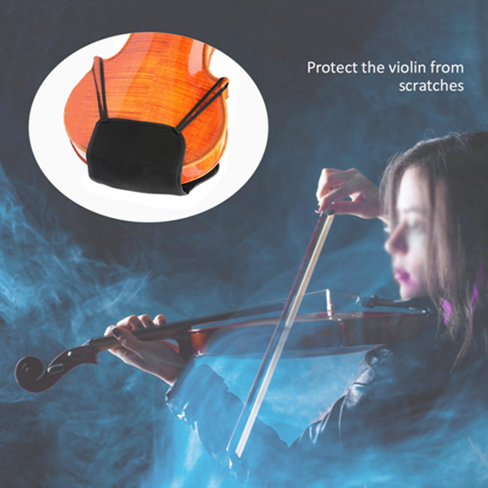 Sottogola Viola In Cotone E Spugna - Per Violino E Viola, Morbido E Ipoallergenico - Foto 10