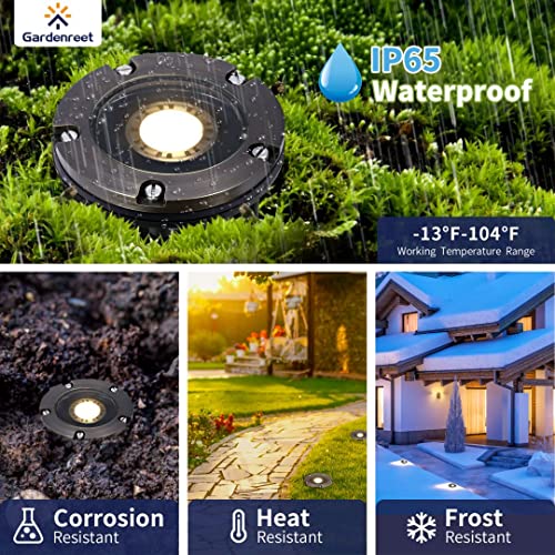 Gardenreet Brass Well Lights Landscape In Ground,12V Led Outdoor Landscape Lighting Well Lights For Tree, Pathway Without Mr16 Bulb(Open Top) #TOP3