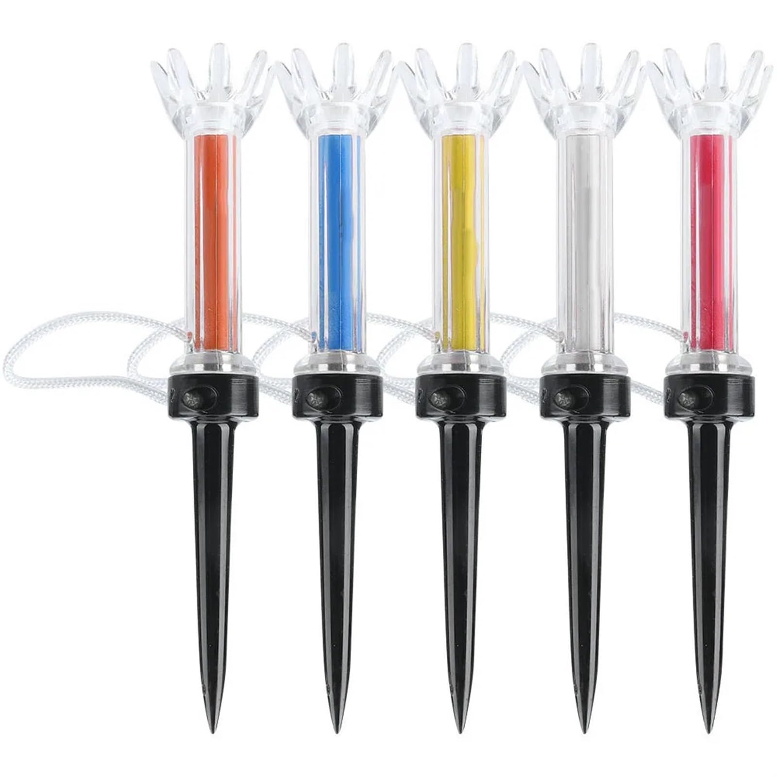 Golf Tee 79mm/90mm 5 stücke Golf Tees Kunststoff Step Down Golf Ball Tee-Halter Golf Training Praxis Tees FüR Einen Idealen Abschlag