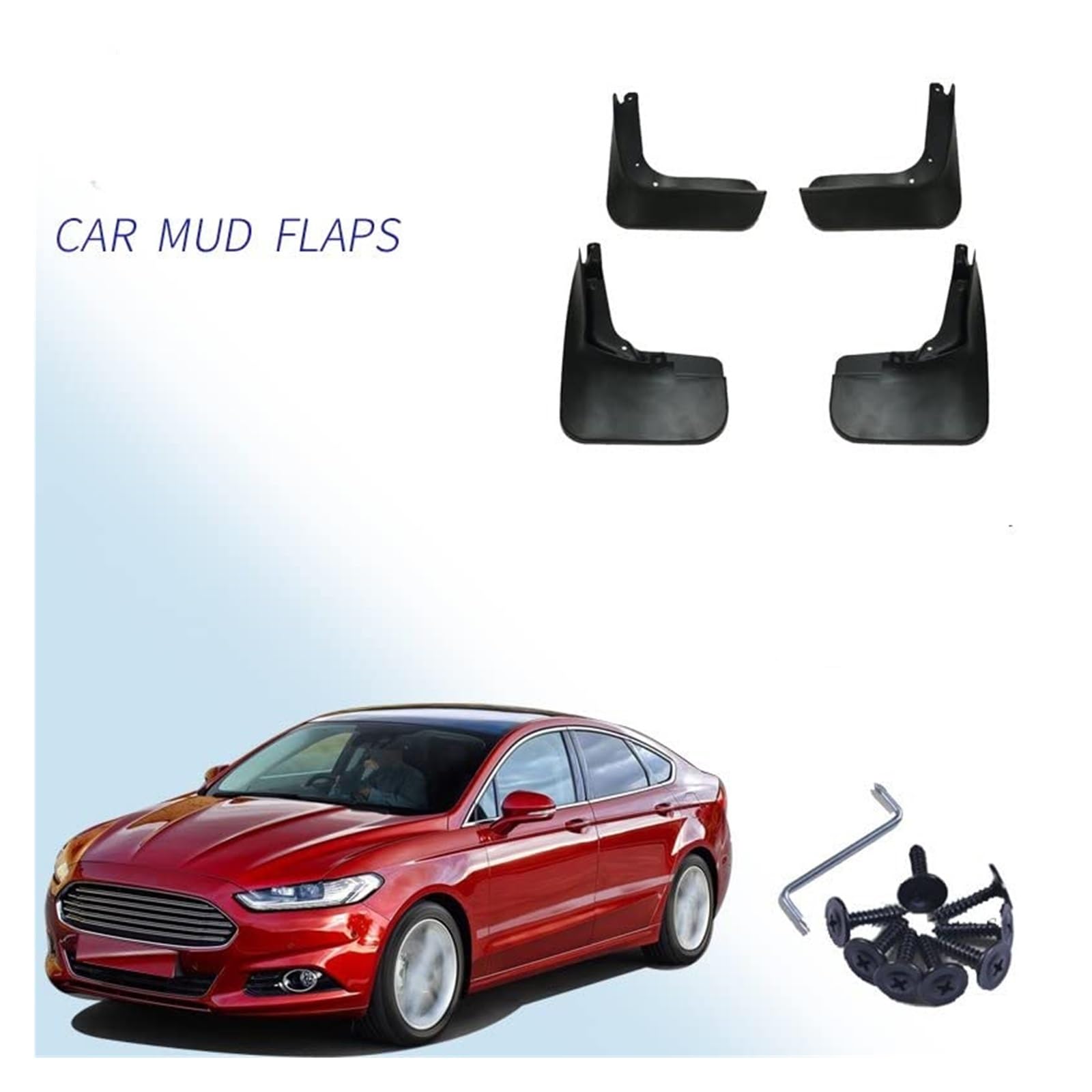 Parafanghi anteriori e posteriori Compatibile con Ford Fusion Per Mondeo 2013-2018 parafanghi anteriori auto