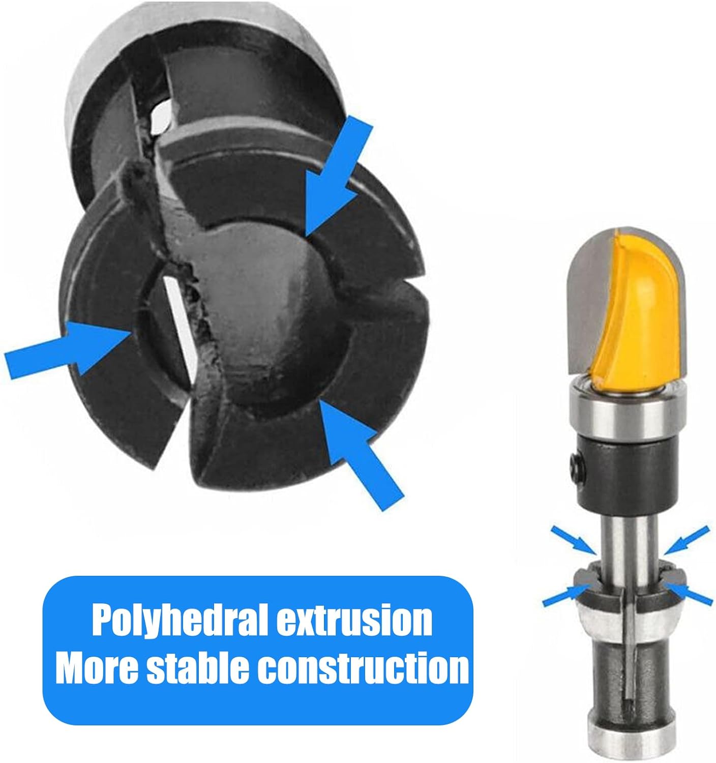8 Pieces, Milling Adapter Parts 6/6.35/8 mm Mandrel Adapter for Engraving Machine and Wood Milling Routing Chuck