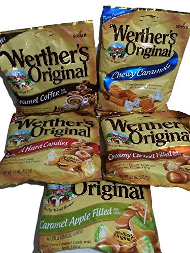 Werther's Original Caramels Chewy Caramels, Coffee, Caramel Filled, Hard, Apple Filled Caramel Candies (Pack Of 5) #TOP4