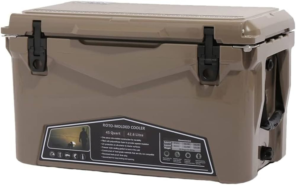 持ち運び便利‼️クーラーボックス RAKU クーラーボックス 45L約120時間保冷 大容量 保冷剤付き