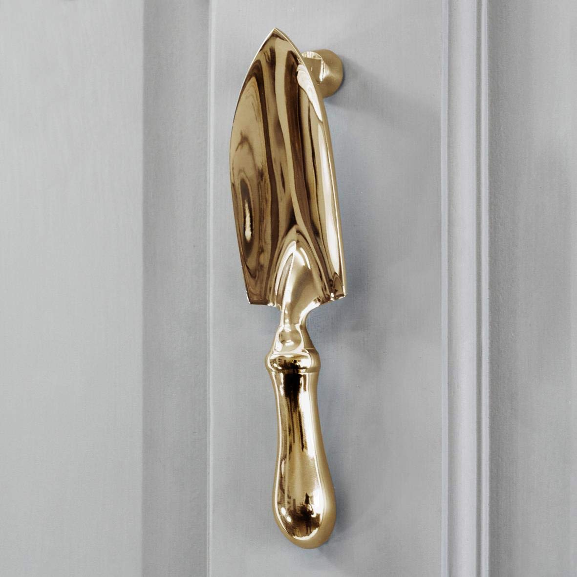Polished Brass Trowel Door Knocker