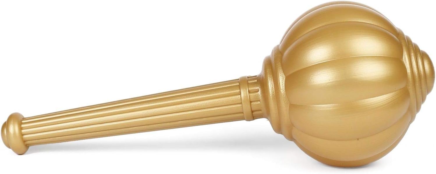 RATNA'S Hanuman GADA Toy Jumbo for Kids Gold Plastic Miniature Figure - Fun and Imaginative Play - Develops Skills - Suitable for Indoor and Outdoor Play - Safe and Durable