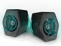 Edifier G2000 32W Gaming Speakers for PC Laptop Mac - Bluetooth USB AUX RGB Lights Subwoofer Out Black