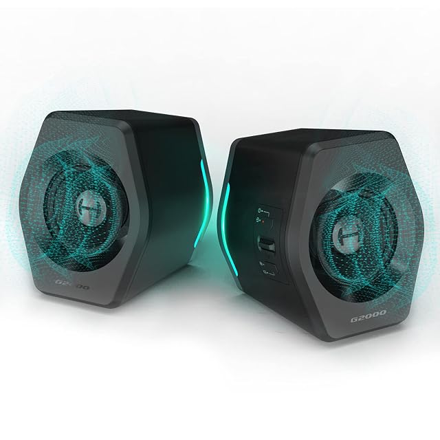 Edifier G2000 32W PC Gaming Computer Speakers for Laptop Mac Desktop Computer Woofer Speakers Bluetooth USB 3 5mm