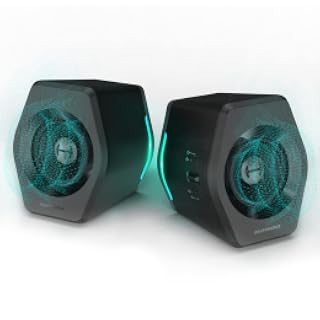 Edifier G2000 32W Altavoces de PC para Juegos de Computadora para Laptop Mac Computadora de Escritorio Altavoces Woofer Bluetooth USB Entradas AUX de 3.5mm Luces RGB Altavoces Multimedia Negro