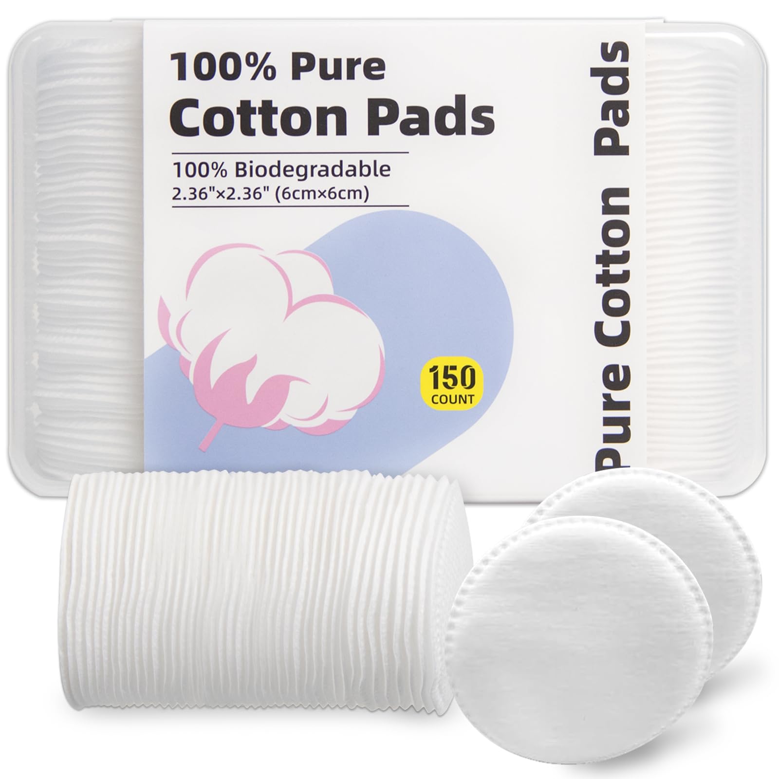 Illidi Boxed 100% Cotton Rounds - cotton balls and swabs | Mubboo