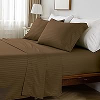 Vista 189 de HENGWEITEXT 18 Inch Cal King Sheets Deep Pocket,4 Piece Sheet Set Breathable and Cooling,Microfiber Sheet Set Deep Pocket,Wrinkle Free Shrinkage &