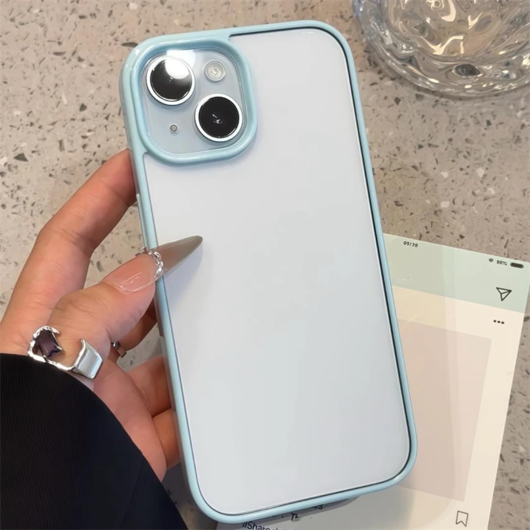 Coque iPhone 14 Pro Max rigide acrylique anti rayures bleu bébé - 8