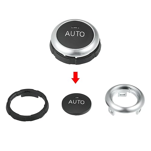 Miniatura 4 de X AUTOHAUX Pomo de control de calefactor HVAC A/C Interruptor de control de aire acondicionado Botón de perilla 61319393931 apto para BMW 5 6 7