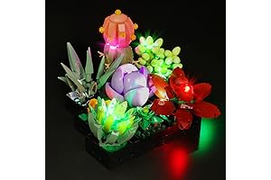 Illuminated Botanical Lego Succulent: A Fusion of Creativity and Brilliance