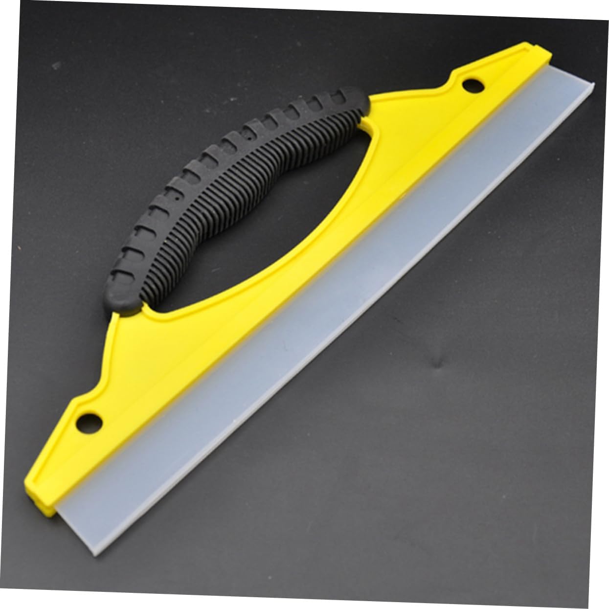 Mobestech 2pcs Ergonomic Window Squeegee for Glass Cleaning Soft Blade Shower Scraper for Car Water Wiper Tool for Household Use Yellow