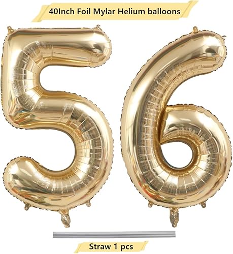Miniatura 42 de 40 Inch Light Gold 18 Number Balloons White Gold Giant 18 Foil Mylar Helium Large Digital Balloon Champagne Gold Birthday Numbers Jumbo Balloons