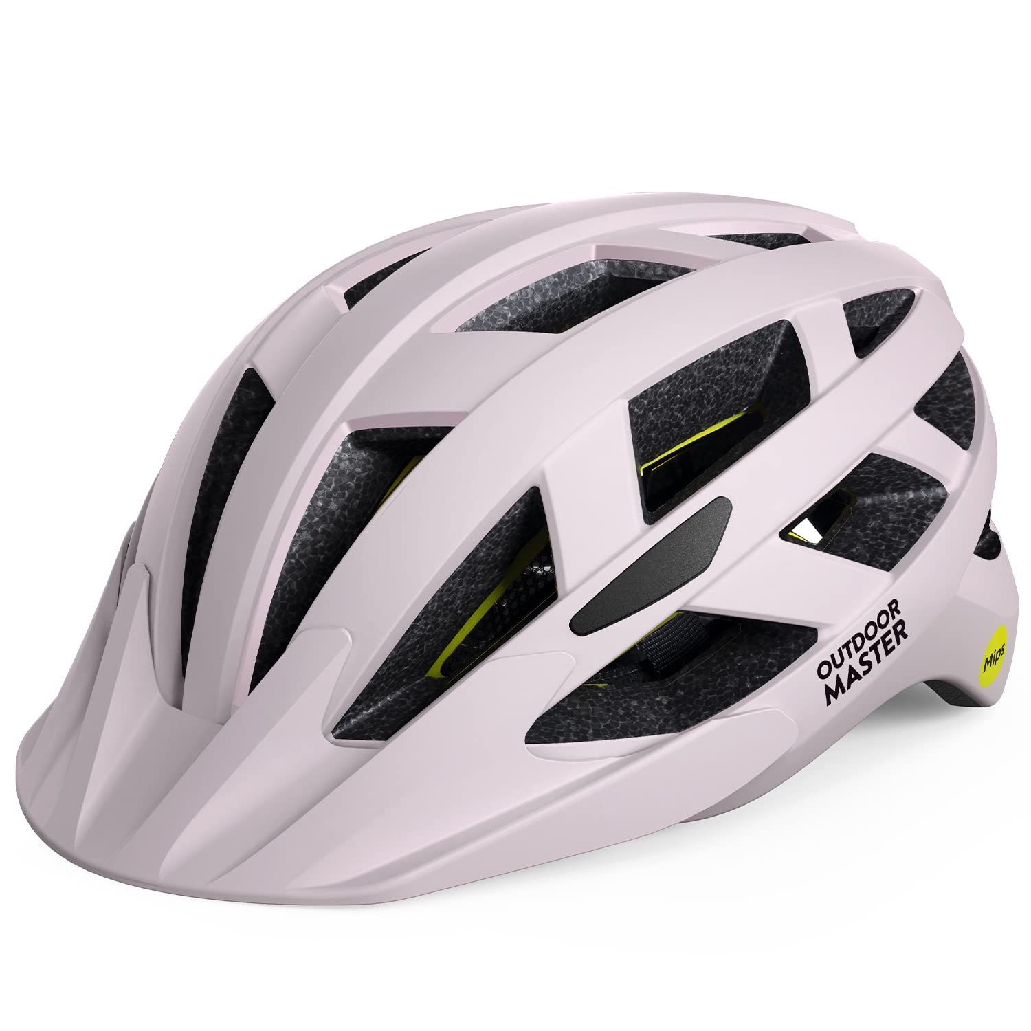 OutdoorMaster Gem Recreational MIPS Cycling Helmet - Two Removable Liners & Ventilation in Multi-Environment - Bike Helmet in Mountain, Motorway for Youth & Adult