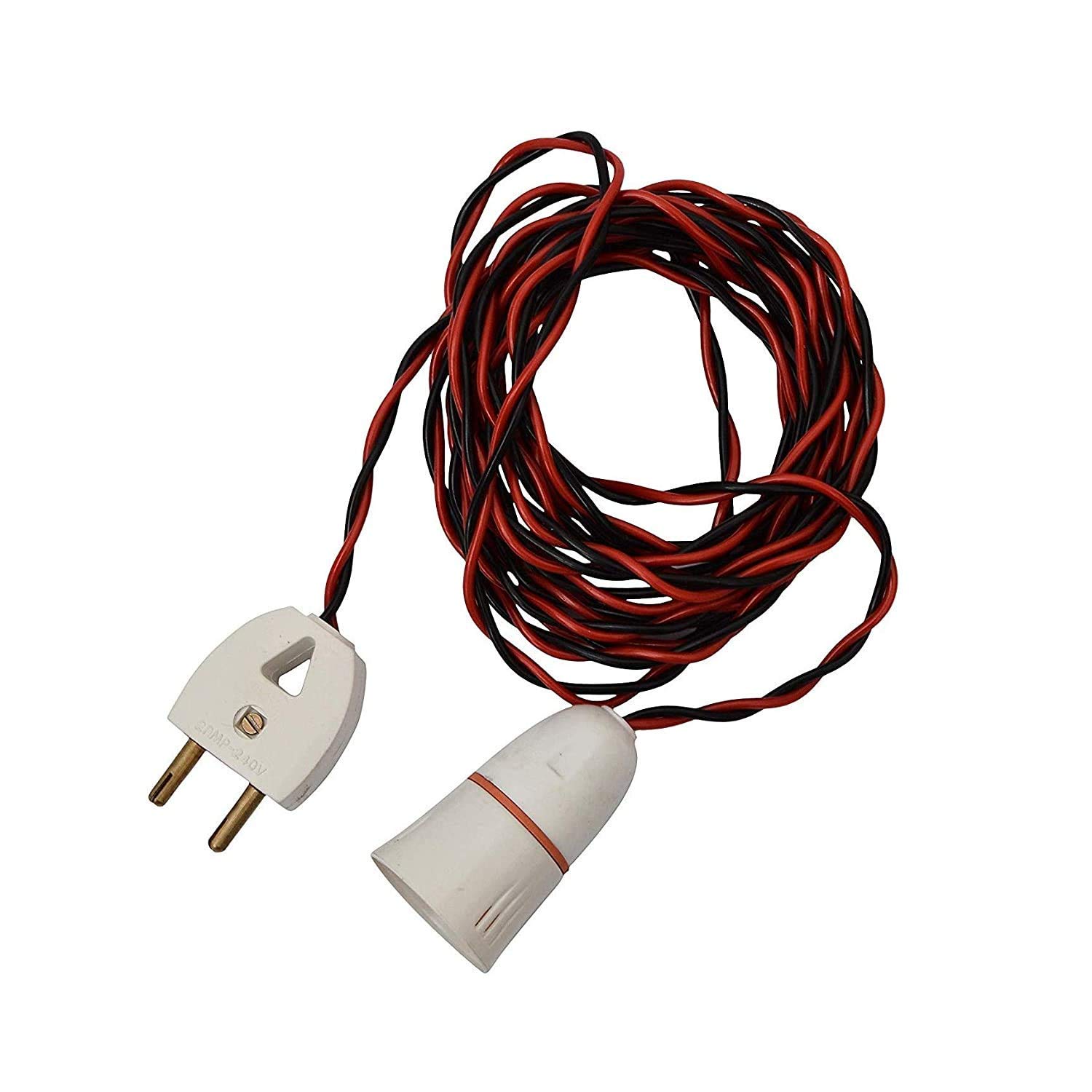 advancedestoreBulb Holder with Flexible silk Wire and 2 Pin Plug (Multicolour, 3 meter wire)
