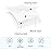 BLUERISE Lint Free Nail Wipes Nail Polish Remover Pads Soft Absorbable Eyelash Extension Glue Cleaning Wipes White 1200pcs