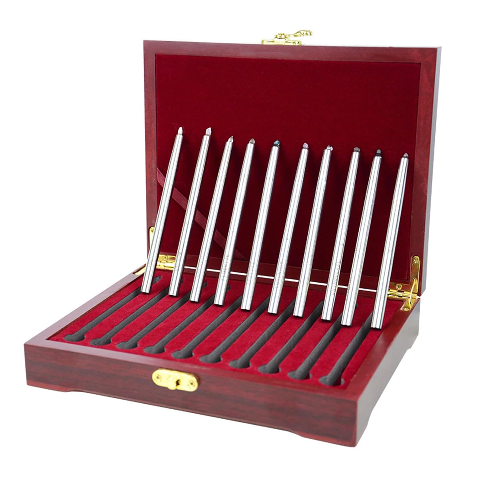 Mohs Hardness Test Kit, Industrial Mohs Hardness Tester With 10 Hardness Pens and Storage Case, Carefully Processed and Durable Material, for Floor Tiles, Ceramic Tiles, Marble, Jewelry, Jade