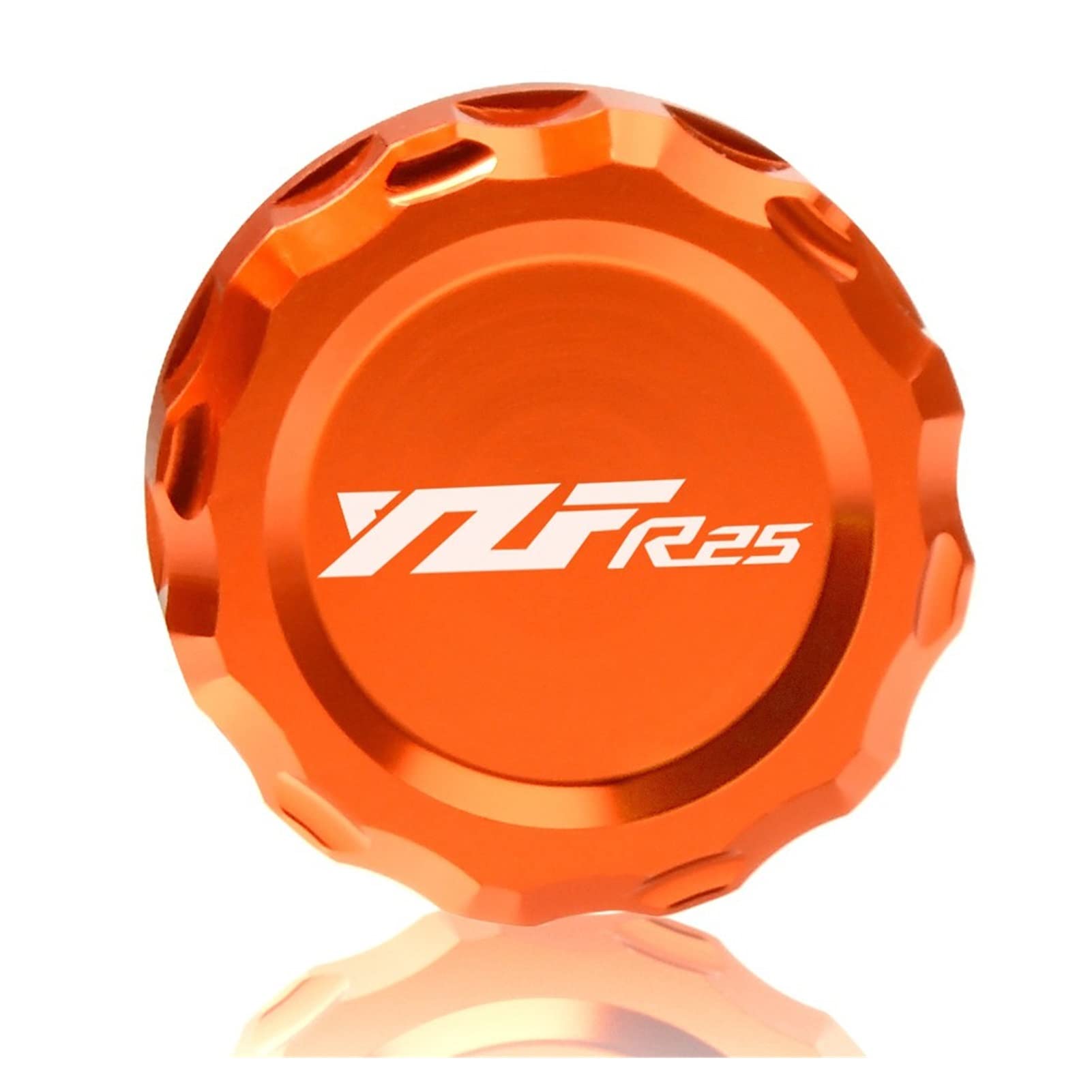Bouchon de réservoir fluide frein arrière CNC pour Yamaha YZF R1 R6 aluminium anodisé