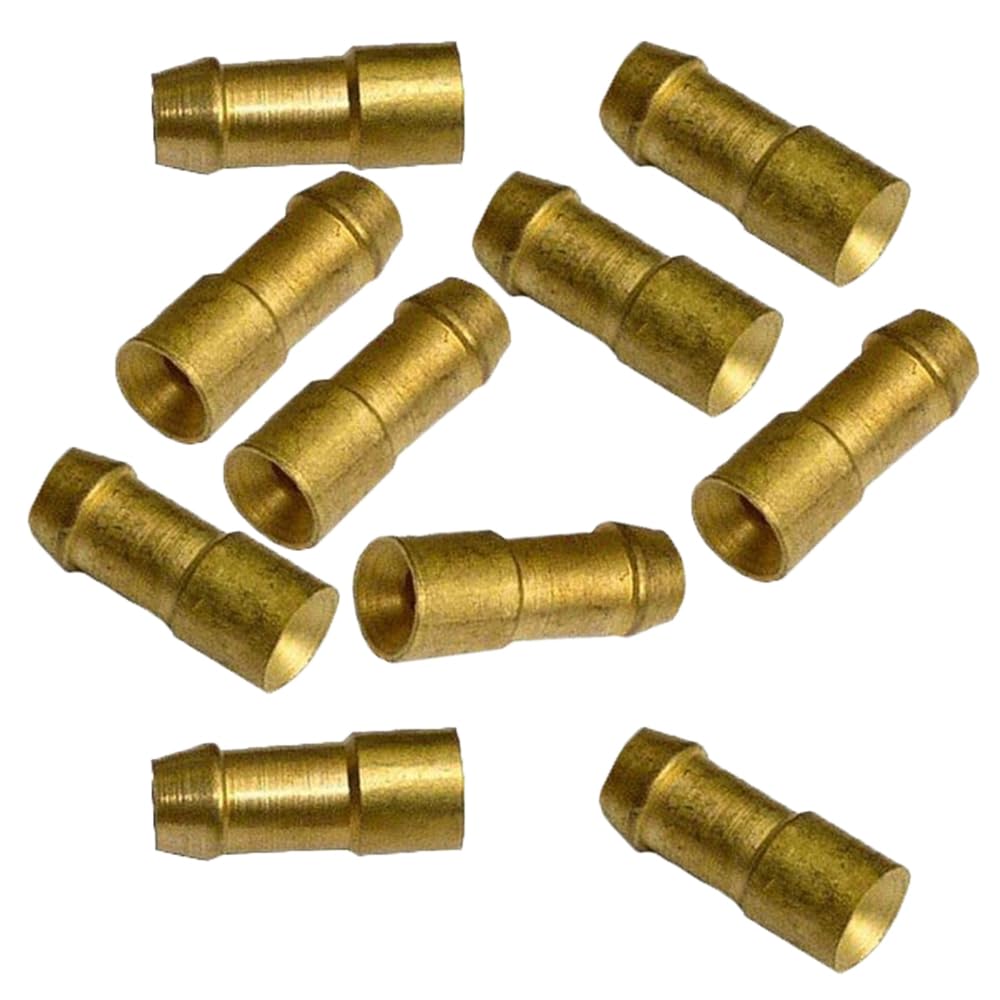 UKCable-Ties Brass Bullet Crimp Wire Connector Classic Car Motorcycle Cable Terminals- 10 Pack