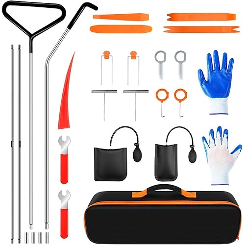 27PCS Car Tool Kit Set, Stainless Steel Essential Automotive Tools Sets with Carrying Bag