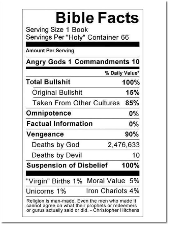 Bible Facts Refrigerator Magnet - [3" x 2"]