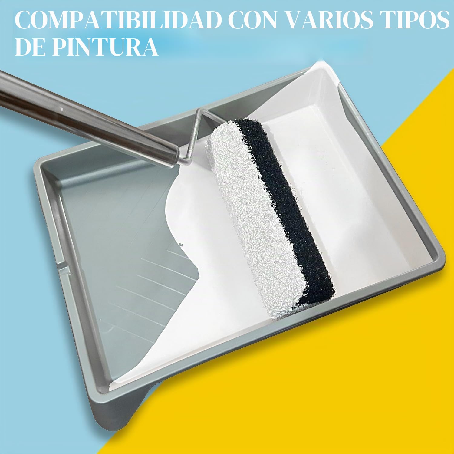 Rodillo de espátula, rollo de 23 cm para masilla, rodillo de revestimiento para masilla, rodillo especial para masilla, rodillo de nailon premium para masilla con grillete