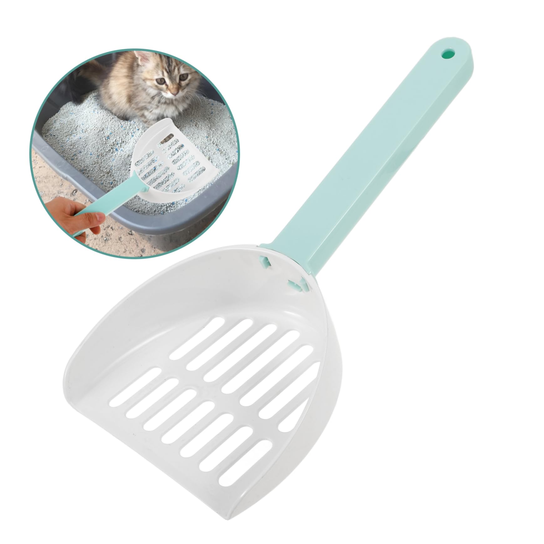 POPETPOP 5 Pz Pala per lettiera per Gatti Paletta per di Gatto Pale per rifiuti Domestici Gatti Pale Profonde Paletta per di Gattino Pala per Gatti Pala per rifiuti plastica ABS