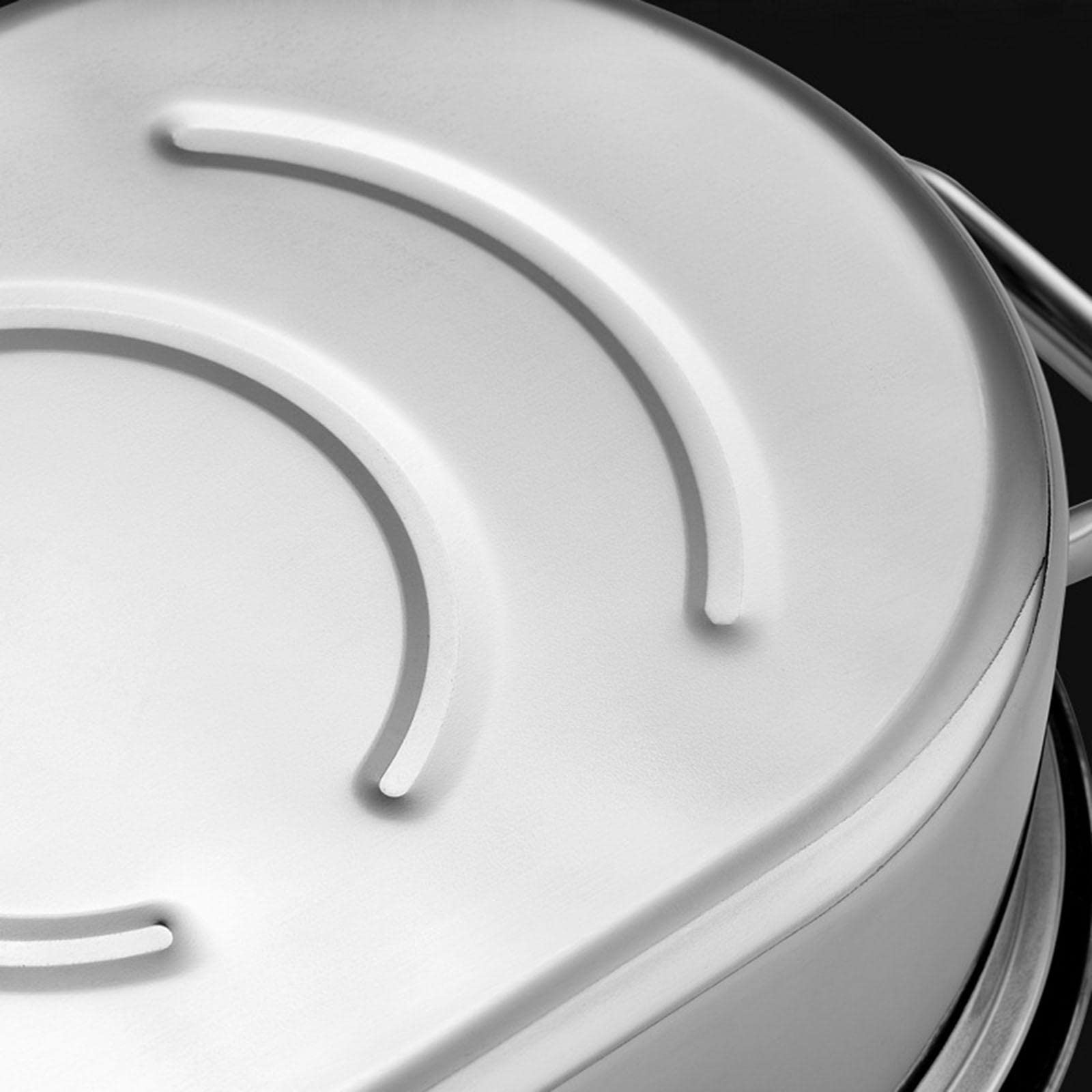 Vaporiera ovale in acciaio inox con griglia di cottura a vapore per pesce al vapore, frutti di mare, torrefazione tacchino