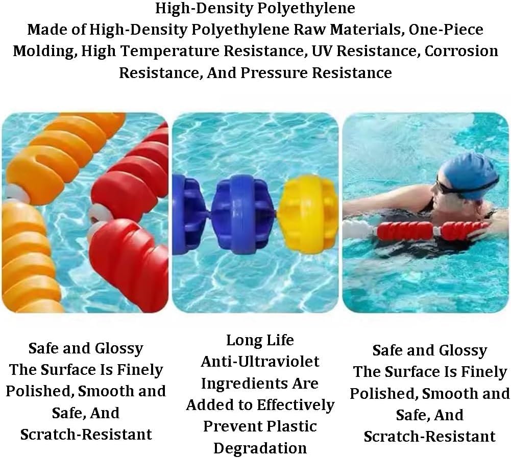 Corde De Sécurité pour Piscine - Barrière Spirale Flottante pour Une Utilisation Intérieure/extérieure, Empêche Laccès Aux Zones Dangereuses, Diameter 9cm 6m/19.68ft