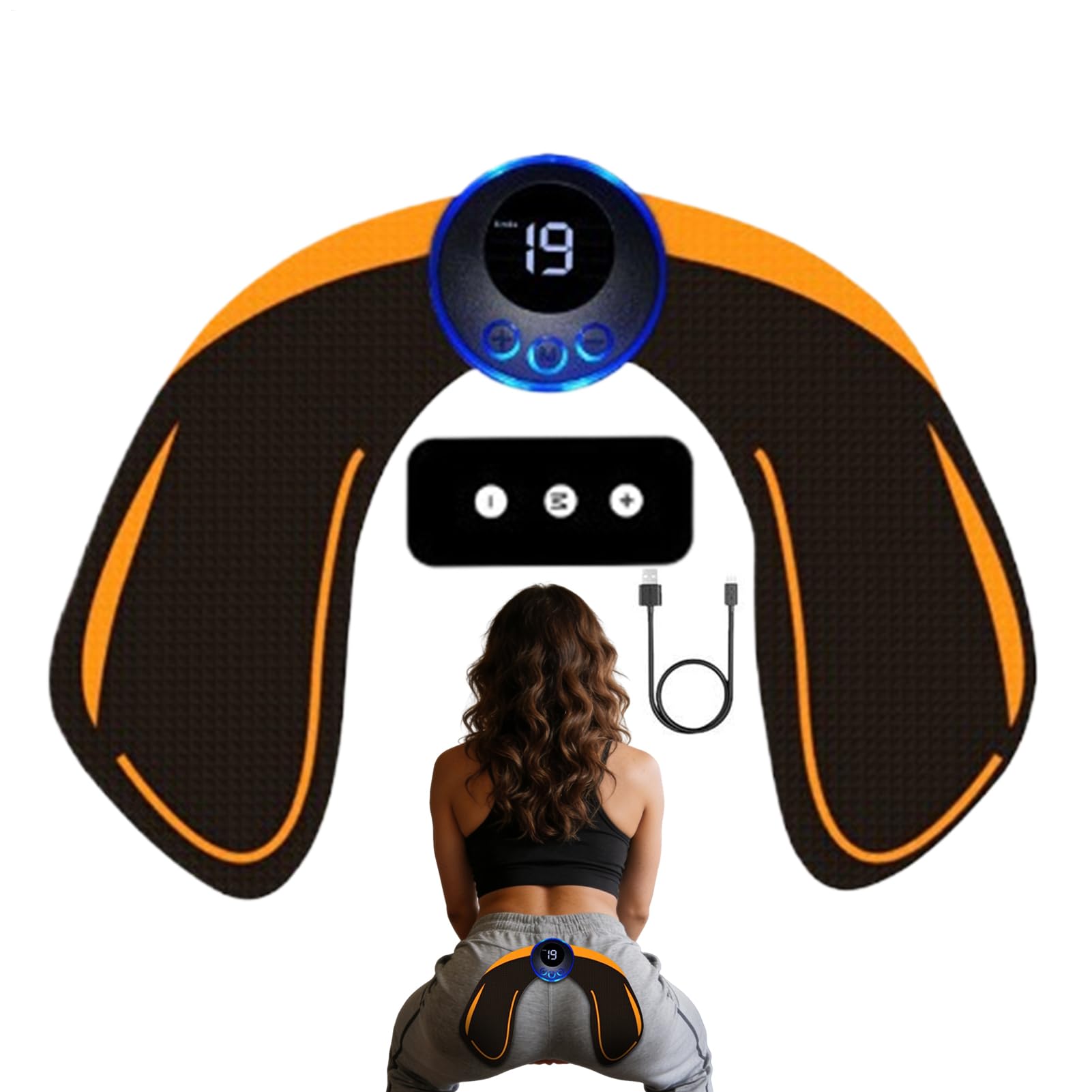 Entrenador de Glúteos - Equipo De Ejercicio con Tecnología Inalámbrica | Máquina de Levantamiento Portátil - para Uso en Casa Gimnasio Viajes Oficina y Apartamento