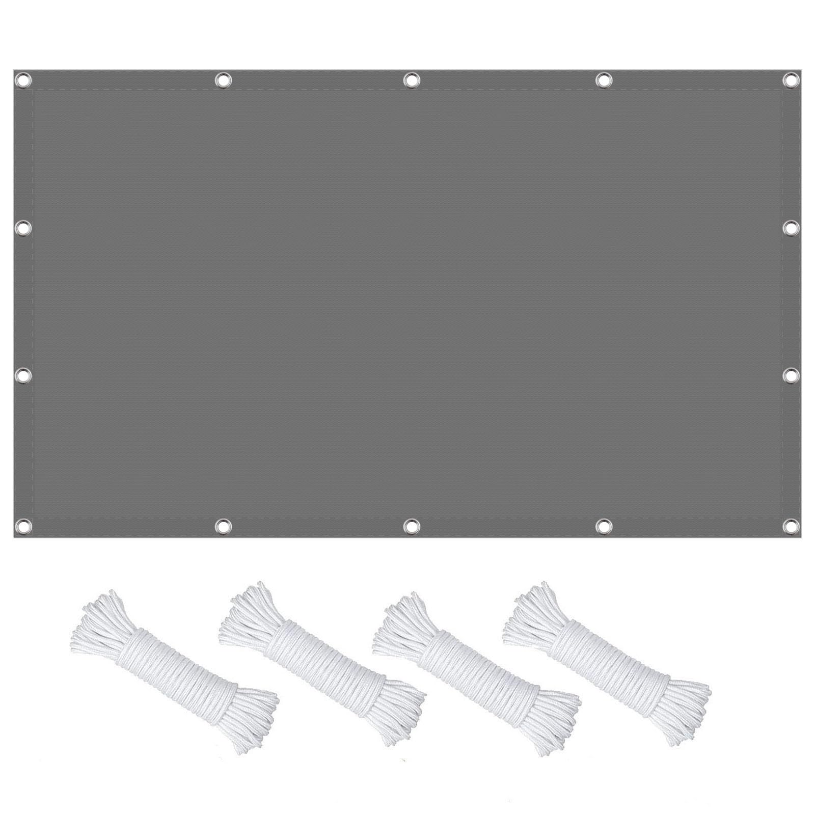 Filet d'ombrage extérieur 3x4.5m idéal pour terrasses et balcons