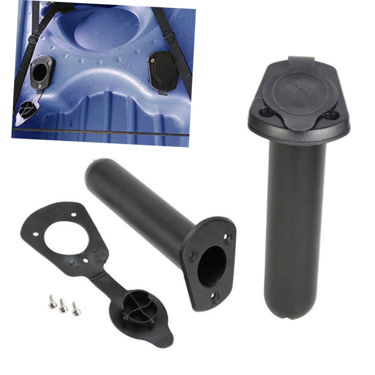 INOOMP 8 PCS Kayak Rod Holder Kayak Attrezzi Pesca Montaggio A Filo Rod Holder Staffa di Pesca per Kayak Supporti per Canne Pesca per La Barca Kayak Pesca Kayak Fishing Rod