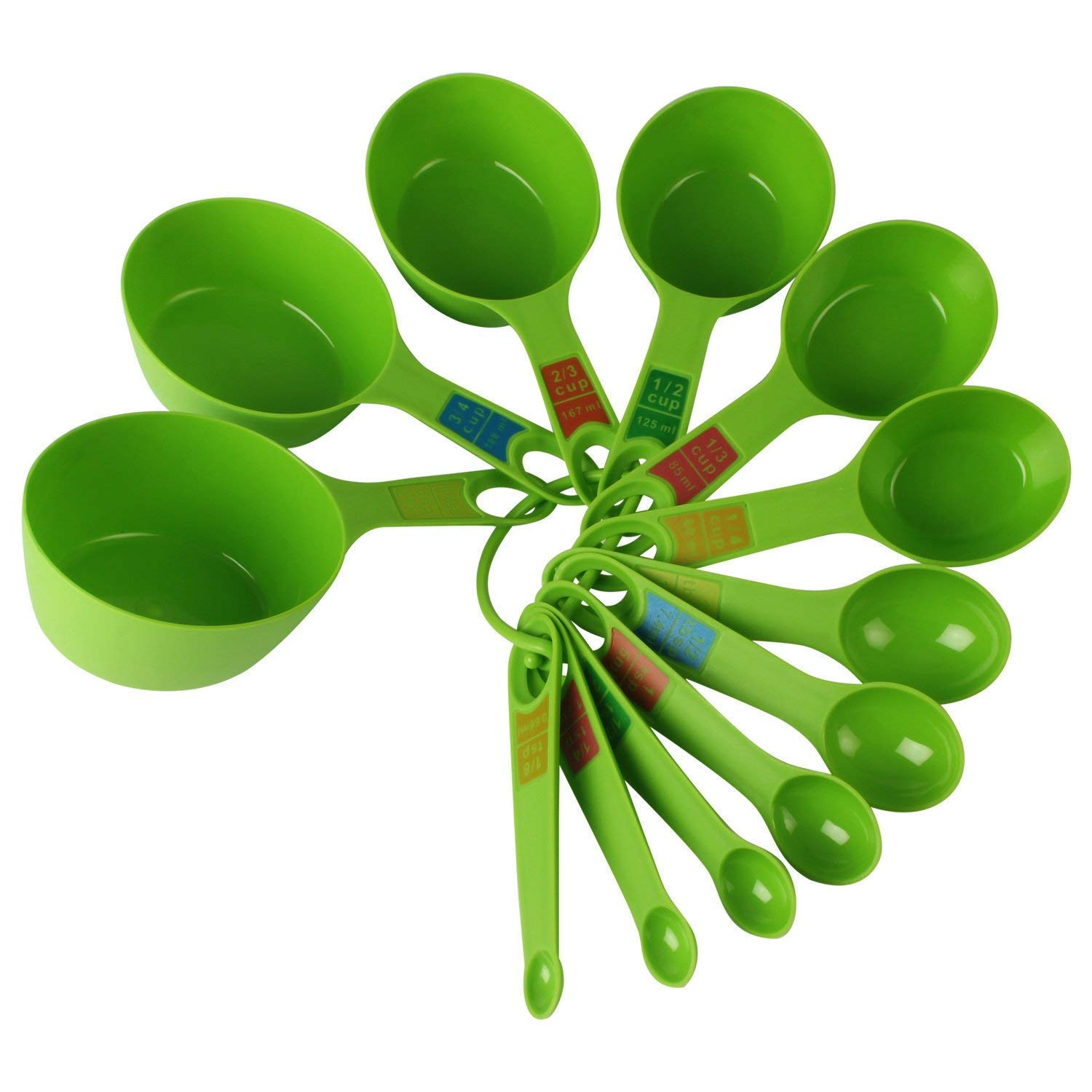 See full amazon price history chart for LISHONN Plastic Measuring Cups and Spoon Set with Ring Holder (Green) LISHONN Plastic Measuring Cups and Spoon Set with Ring Holder (Green) (B0843NF1XJ) Amazon Price History, Amazon Price Tracker