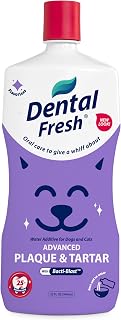 DentalFresh Veterinary Formula Dental Fresh Water Additive for Dogs & Cats - Advanced Plaque & Tartar Control, 32 oz