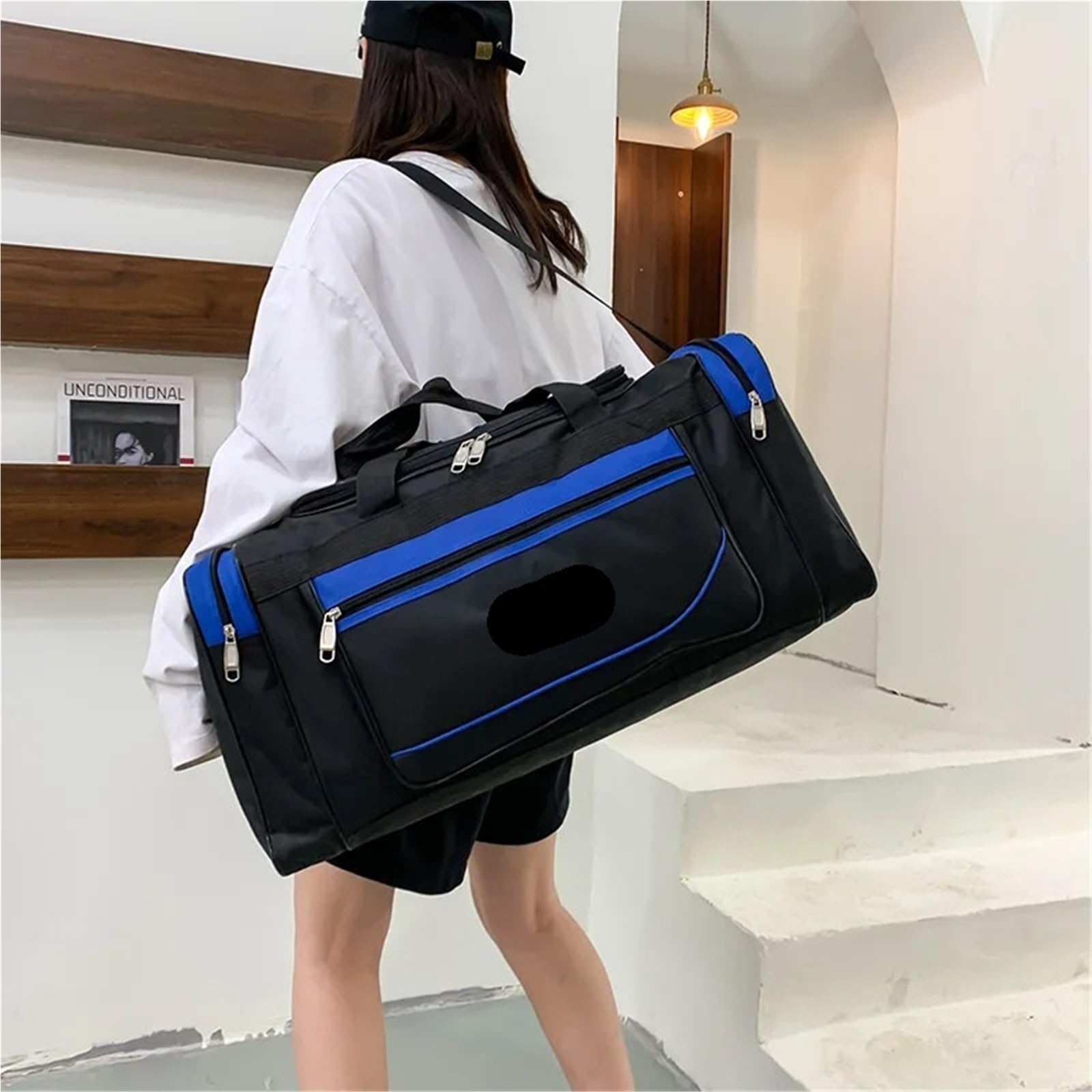 borsone palestra uomo Borsone da viaggio | Borsa da viaggio da uomo Borsa da palestra for weekender di grande capacità Borsa da notte sportiva(Red)