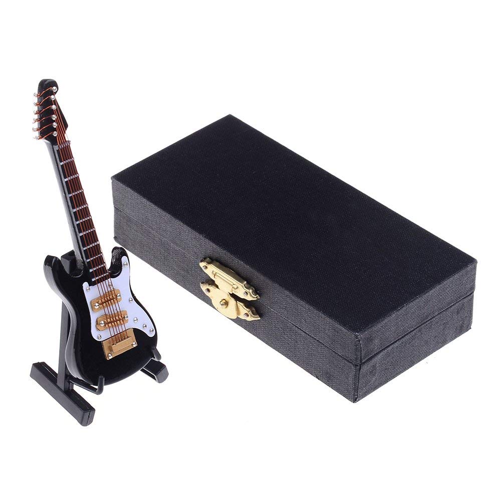 Buy Legendary Music Souvenirs 1:12 Wooden Electric Guitar (Black