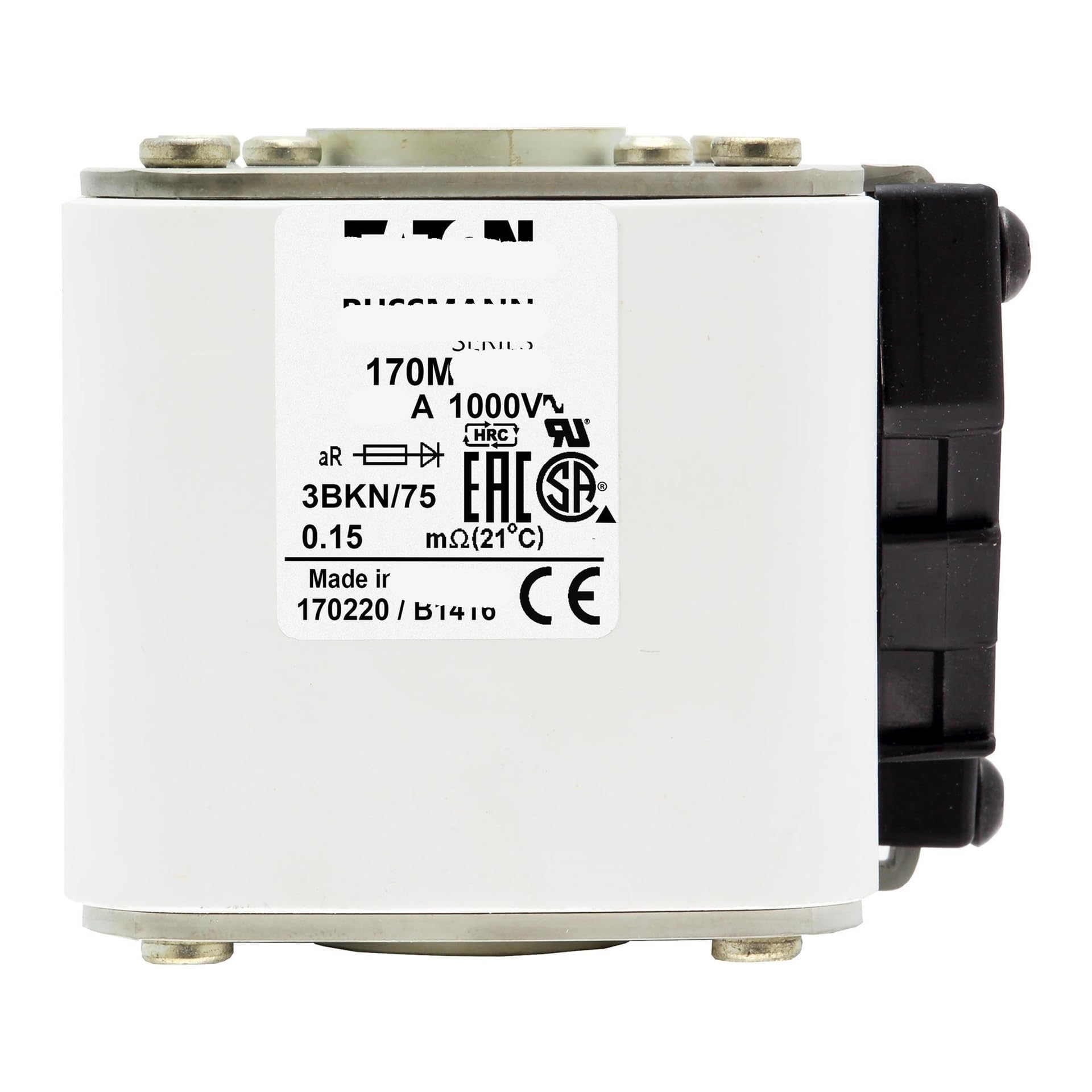 Fuse 170M8510 European Standard Cube Series-Flat end Installation Type