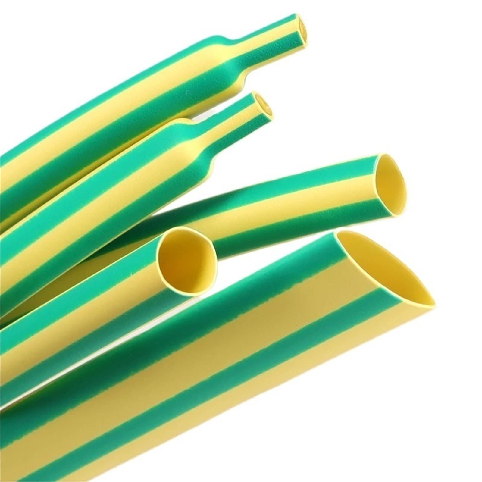 Gaine thermorétractable à double paroi, rapport 3:1, jaune-vert, 3,2-39 mm, avec revêtement adhésif, 1-20 m(12.7MM_8 METERS)