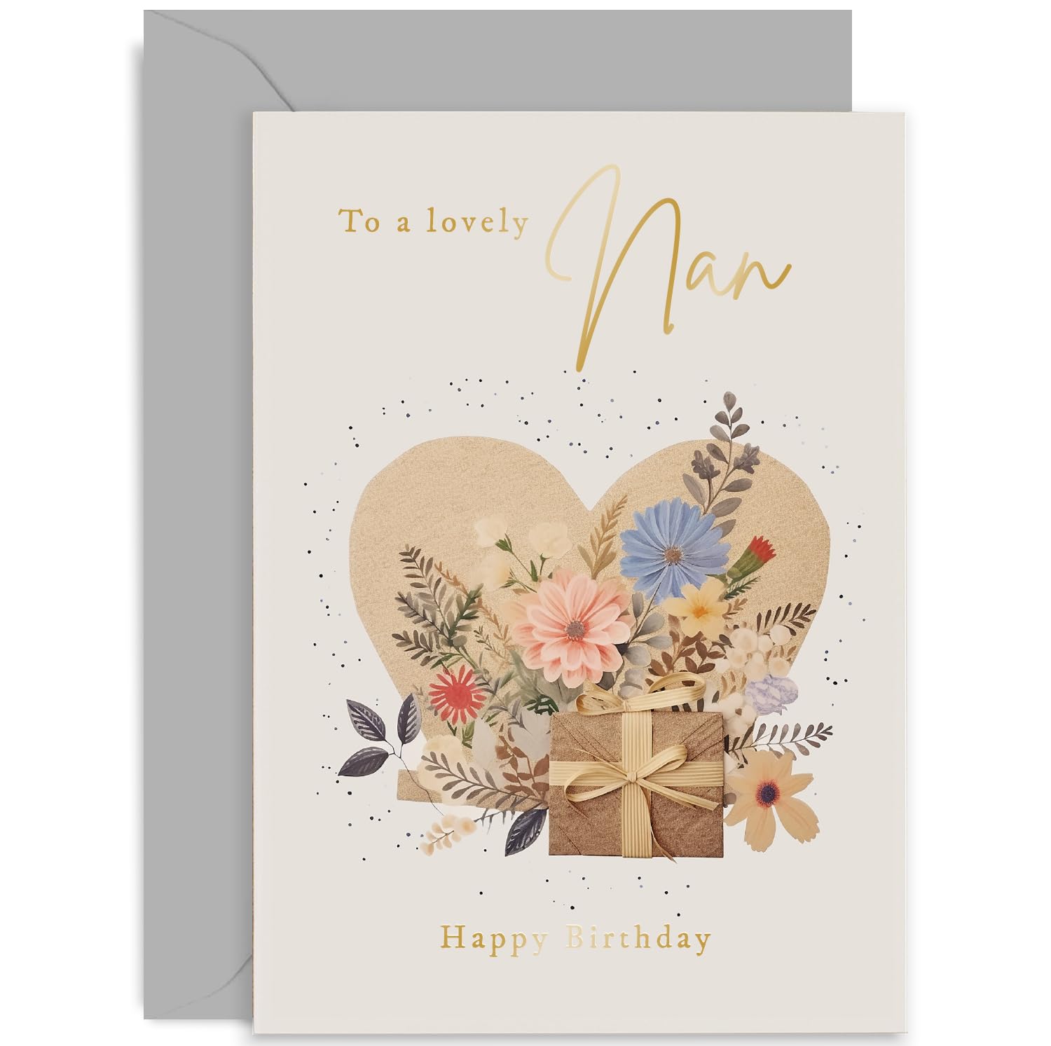 Old English Co. Carte D'anniversaire Pour Cousine Motif Floral U2013 Carte D' Anniversaire Bouquet Pour Elle U2013 Jolies Cartes De Vu0153ux Pour