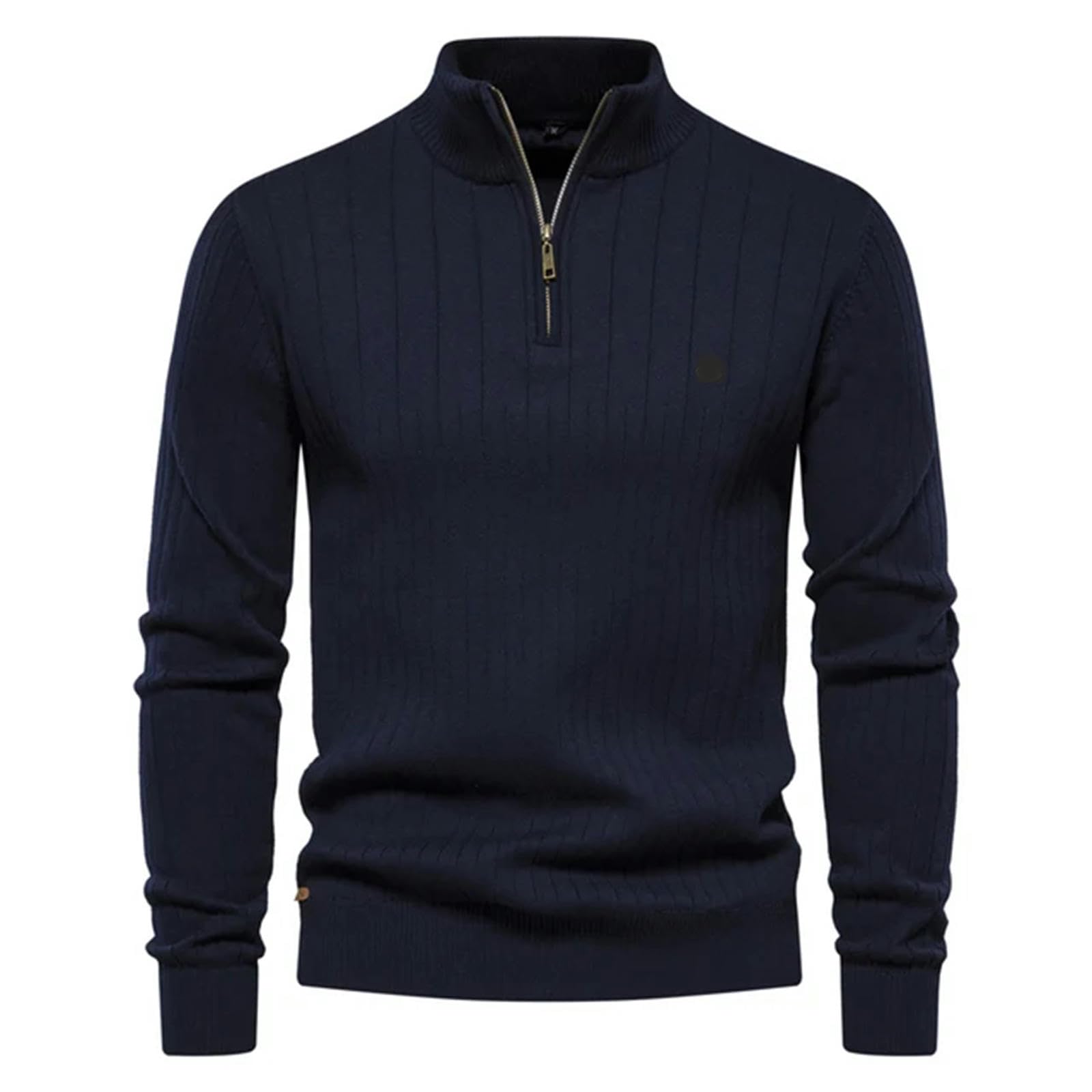 MdybF Maglione Uomo Maglioni Pullover con Cerniera per Uomini Caldi Inverno Colletto Cotone Maglione Masher Maglione