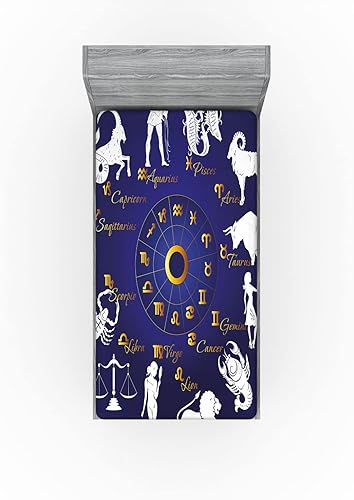 Vista 201 de Lunarable Sábana bajera mexicana, patrón de cultura, arte colorido abstracto de serpiente en estilo popular vívido, funda de cama con bolsillo