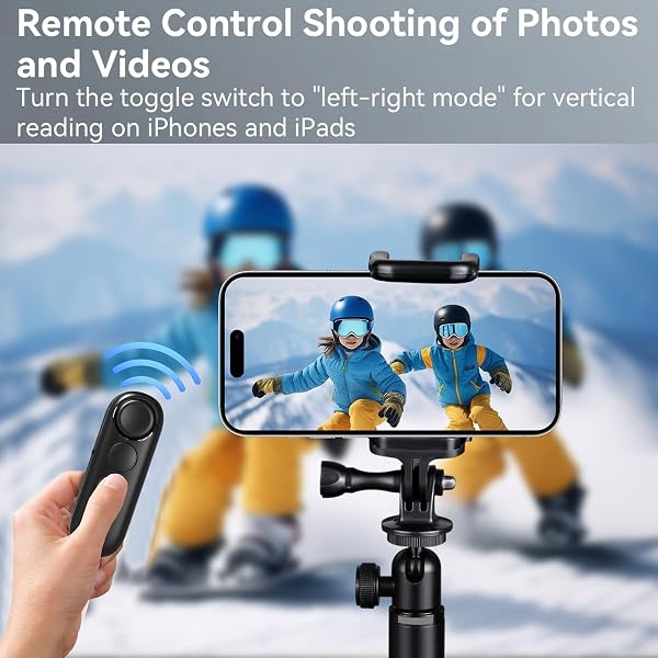 Mando a Distancia Bluetooth con Soporte para Aplicación de Lectura, Videos de TikTok/Youtube y Disparo Remoto, Pasapáginas Universal, Compatible con iPhone, iPad, Teléfonos y Tabletas Android, Ligero - 4