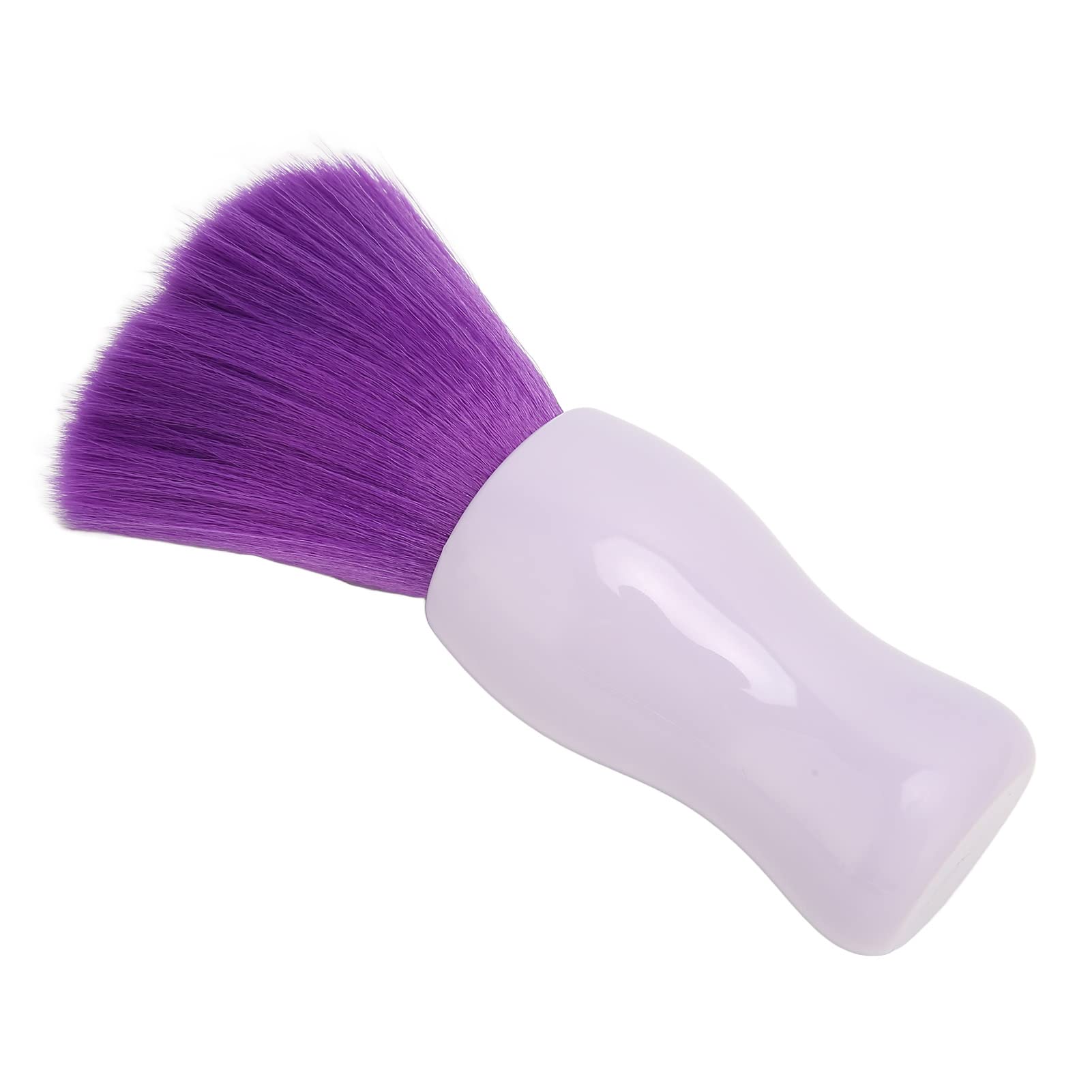 Qukaim Cepillo plumero de cuello de barbero, mango ergonómico, cerdas suaves, compacto portátil, herramienta de peluquería para el hogar, barbería