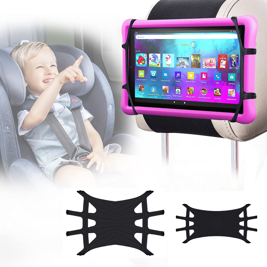 Wanpool Support Appuie-Tête De Voiture Pour Tablettes Et Téléphones