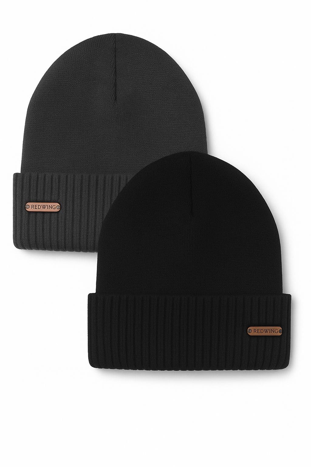 GRAFFY Woolen Cap for Men and Women | Winter Woolen with Soft Fur Inside | Free Size Warm Beanie Hat for Winter | Black & Grey Woolen Cap for Men & Women-image-14
