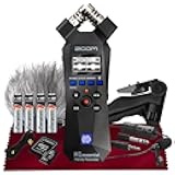 Zoom H1essential Stereo Handy Recorder, H1 Essential (H1E) Portable Audio Recorder 32 Bit Float, USB & X/Y Microphone, 64GB SD, Tripod, Condenser Mic, Mic Muff & More for Musicians Vloggers Filmmakers