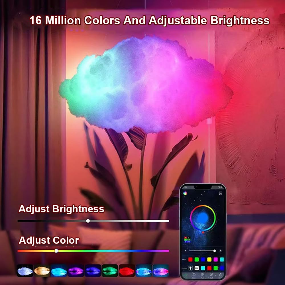 Ulepszone Oświetlenie Led 3d Thundercloud,Projekt Diy,Olśniewające Rgb 5M